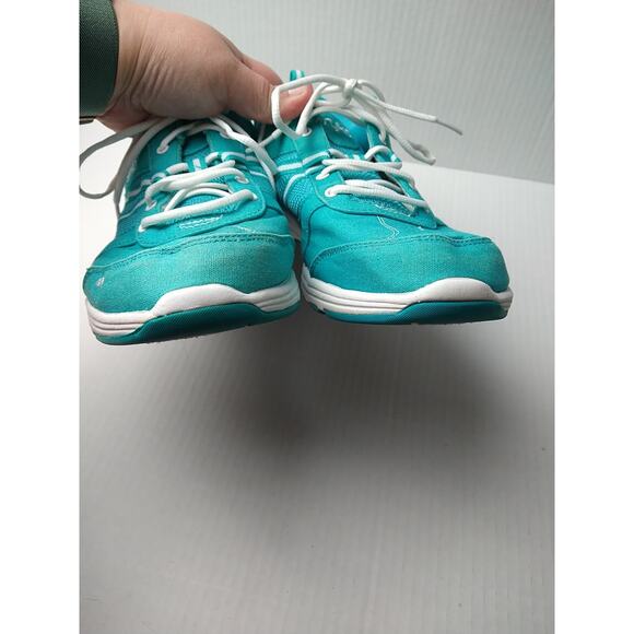 Ryka Tempo Woman's 11M Aqua/White Low Top Lace Up Sneakers - Picture 4 of 11